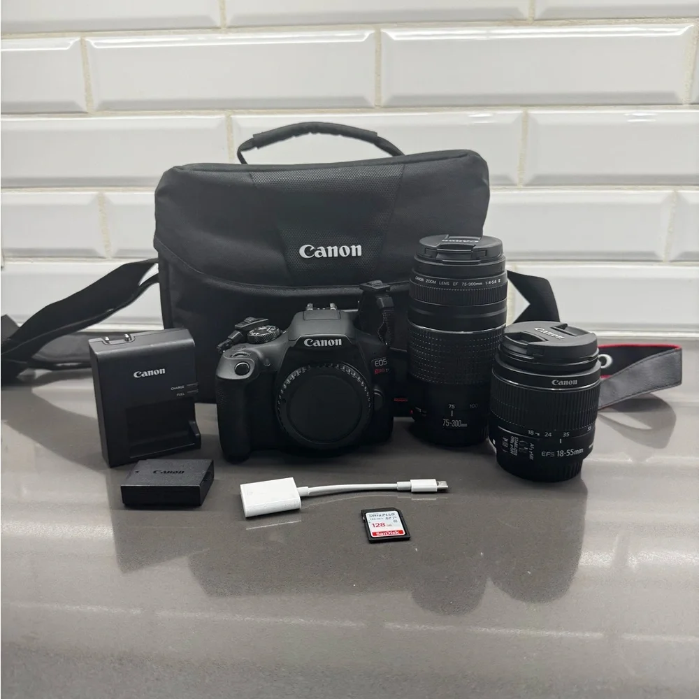 Canon Black Digital Camera Kit with Lenses